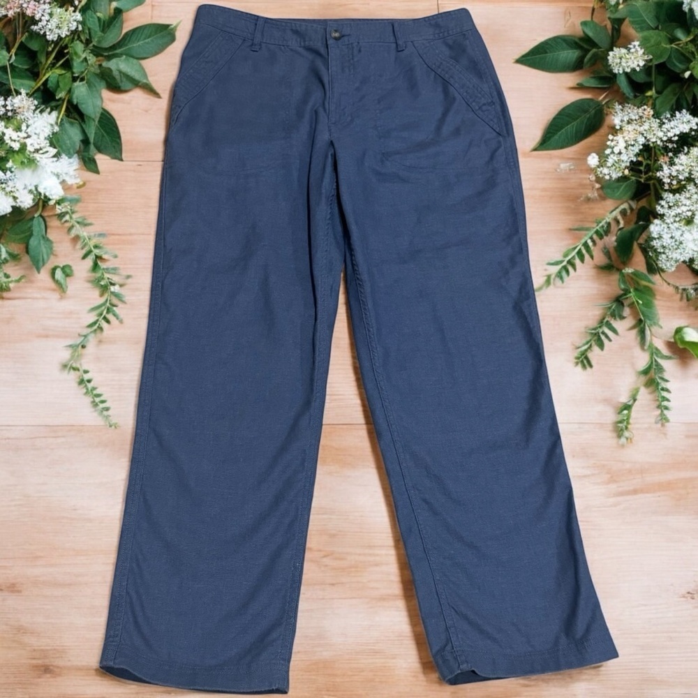 Eddie Bauer Hemplify Utility Outdoor Comfort Ankle Pants Women's Size 10